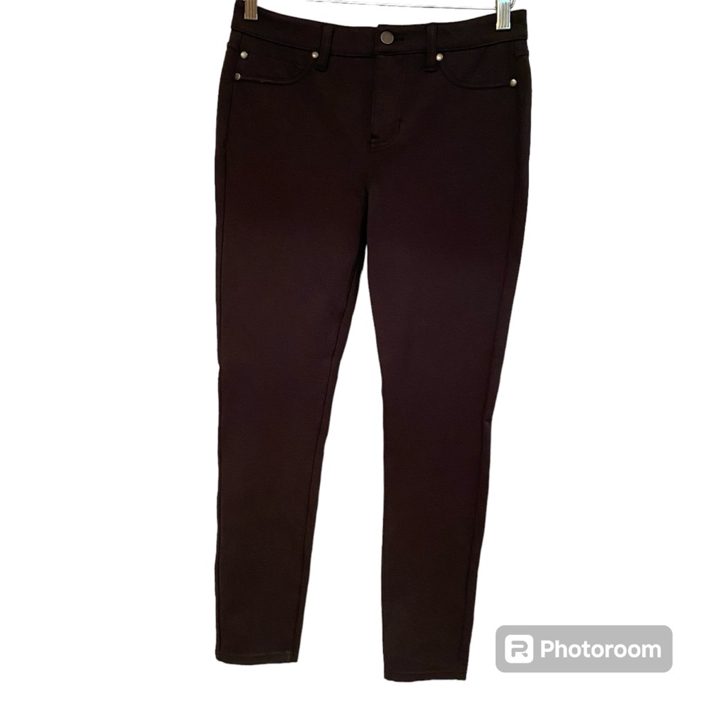 LIVERPOOL JEANS COMPANY PANTS LEGGINGS SKINNY STRETCH DARK SPRUCE GREEN Sz 6/28